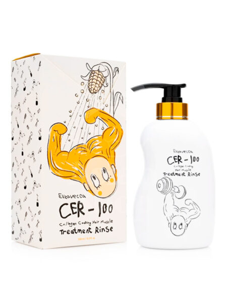 ELIZAVECCA CER 100 Collagen Coating Hair Muscle Treatment Rinse foto producto botella caja