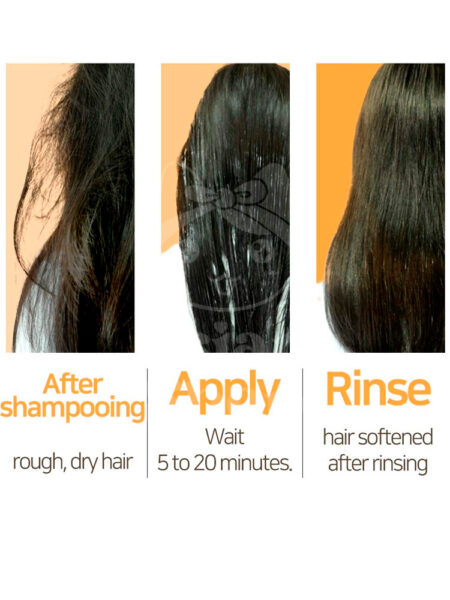 ELIZAVECCA CER 100 Collagen Coating Hair Muscle Treatment Rinse modo de uso textura aplicación cabello
