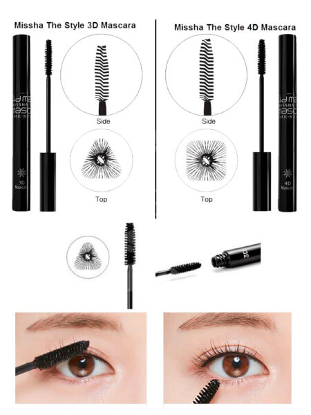 MISSHA The Style 3D 4D Mascara modo de uso textura aplicación diferencia