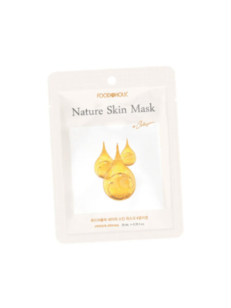 Mascarilla facial en hoja Foodaholic Nature Skin Mask Collagen – firmeza y elasticidad