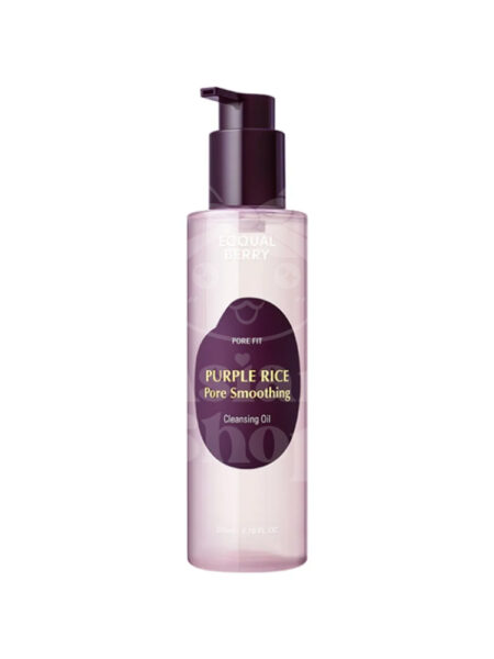 EQQUALBERRY Purple Rice Pore Smoothing Cleansing Oil aceite limpiador coreano