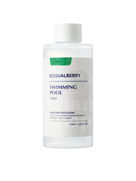 EQQUALBERRY Swimming Pool Toner 155ml tónico coreano hidratante y exfoliante suave