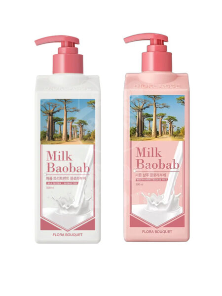 MILK BAOBAB Flora Bouquet Perfume Hair Care Set (Shampoo + Treatment)