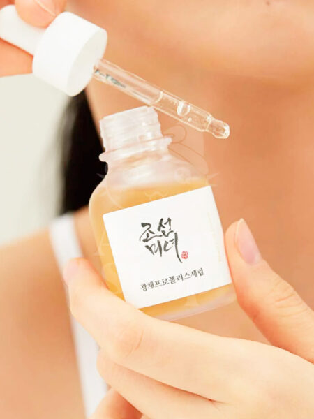 BEAUTY OF JOSEON Glow Serum: Propolis + Niacinamide modo de uso textura aplicación