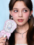 Flower Knows Shell’s Jewel Hand Mirror Pink Seashell