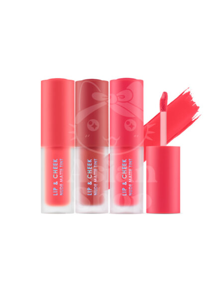 CATHY DOLL Mini Lip & Cheek Nude Matte Tint foto producto aplicador
