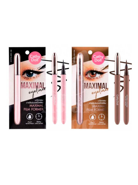 CATHY DOLL Maximal Eyeliner tono 01 deep black 02 sexy brown