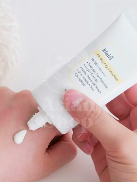DEAR, KLAIRS All-day Airy Sunscreen SPF50+ PA++++ Modo de Uso Aplicación