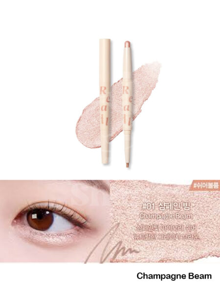 ESPOIR Real Eye Dual Stick 01 Champagne Beam