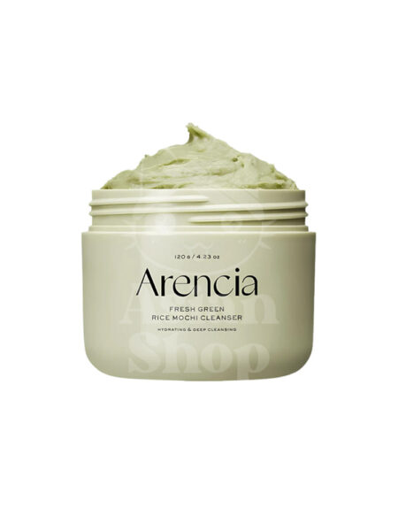 ARENCIA Fresh Green Rice Mochi Cleanser limpiador sólido coreano para piel grasa y con acné