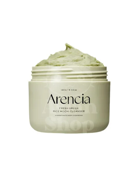 ARENCIA Fresh Green Rice Mochi Cleanser limpiador sólido coreano para piel grasa y con acné