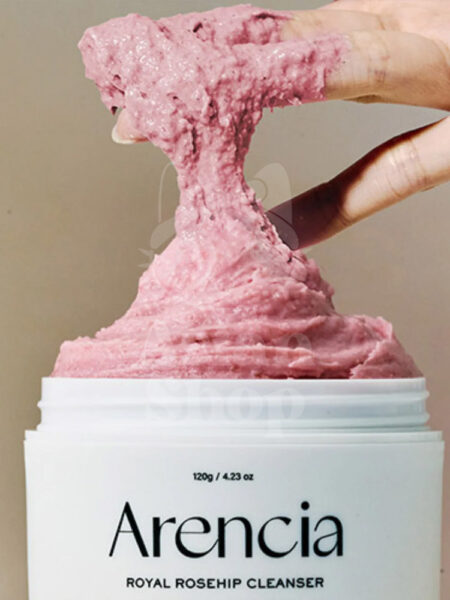 Textura del ARENCIA Fresh Rosehip Rice Mochi Cleanser en espuma ligera