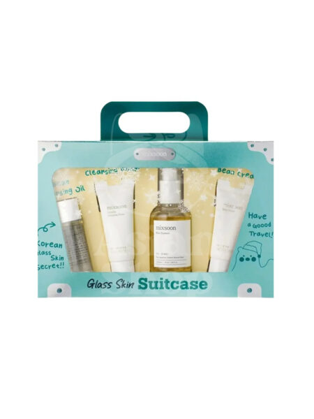 Mixsoon Glass Skin Suitcase kit coreano de 4 pasos para piel luminosa
