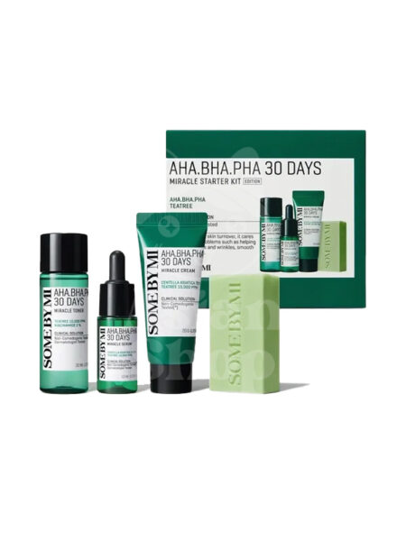 SOME BY MI AHA BHA PHA 30 Days Miracle Starter Kit caja y producto