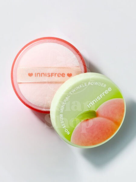 INNISFREE No-Sebum Mineral Twinkle Powder, Peach Blossom